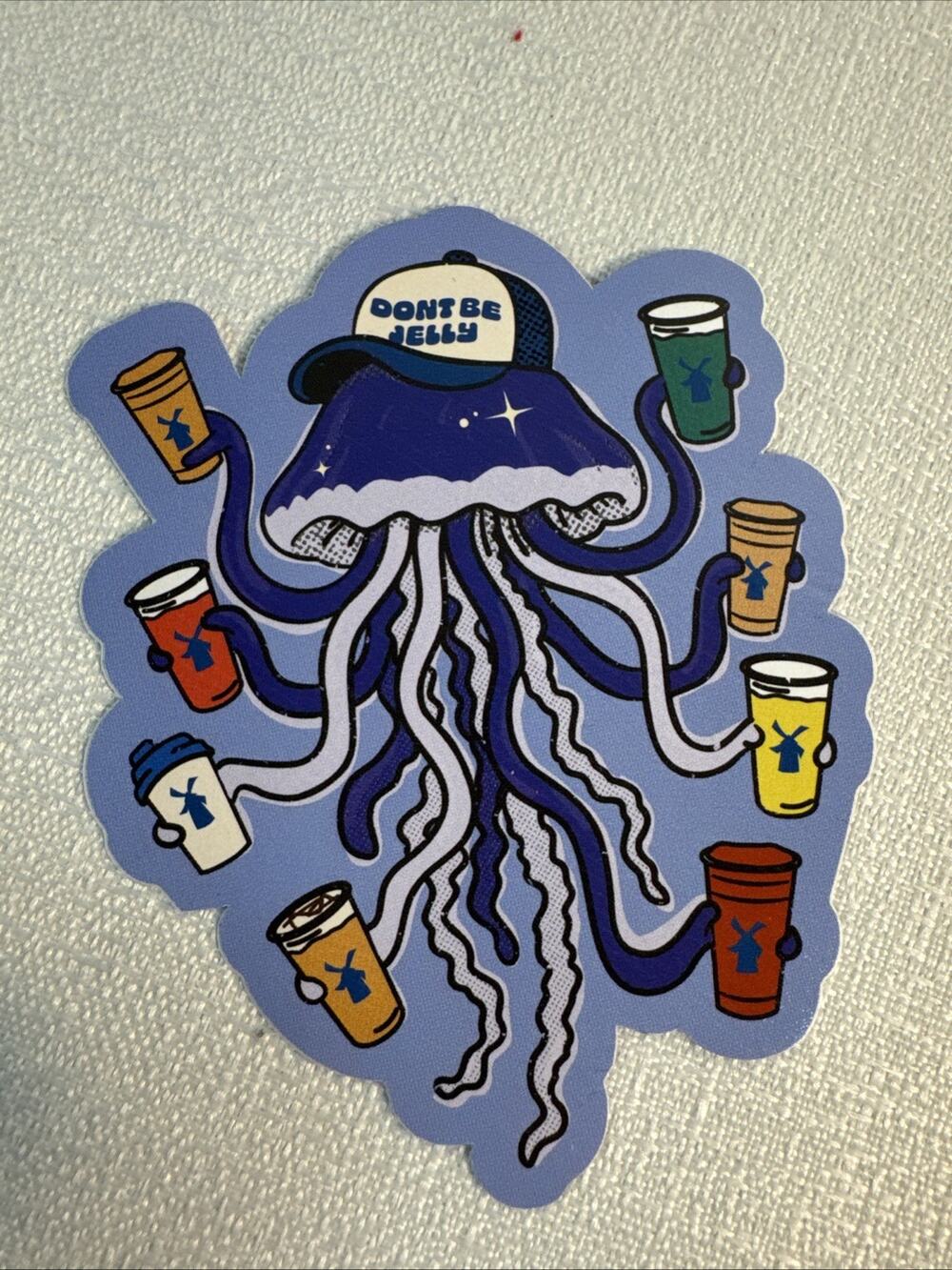 Dutch Bros Jelly Fish Second Chance Sticker New (Rare)
